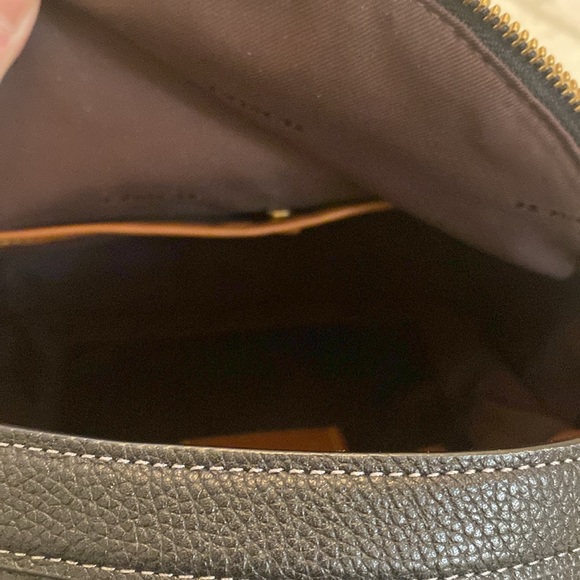 💰SOLD💰Coach Charter Backpack 24 Black Pebbled Leather - Picture 7 of 13